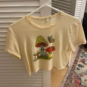 Urban outfitters cropped graphic tee